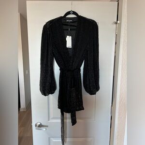 Retrofete black sequin dress
